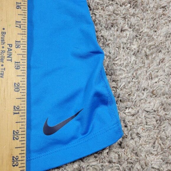 Nike Pro Pullover Women’s Small Blue Warm Just Do It 1/2 Zip Long Sleeve - Picture 5 of 8
